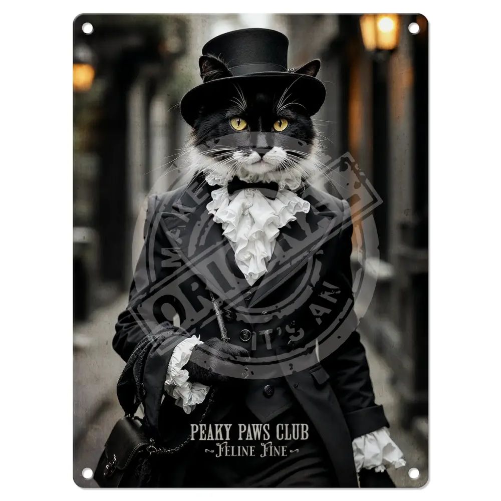 Peaky Paws, Tuxedo Cat Magnet