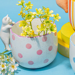 Peeking Cat Planter