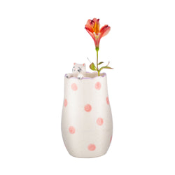 Peeking Cat Vase