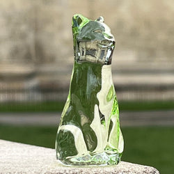 August Lucky Glass Cat