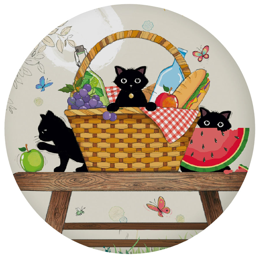 Black Kitty Fridge Magnet