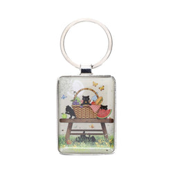 Black Kitty Keyring