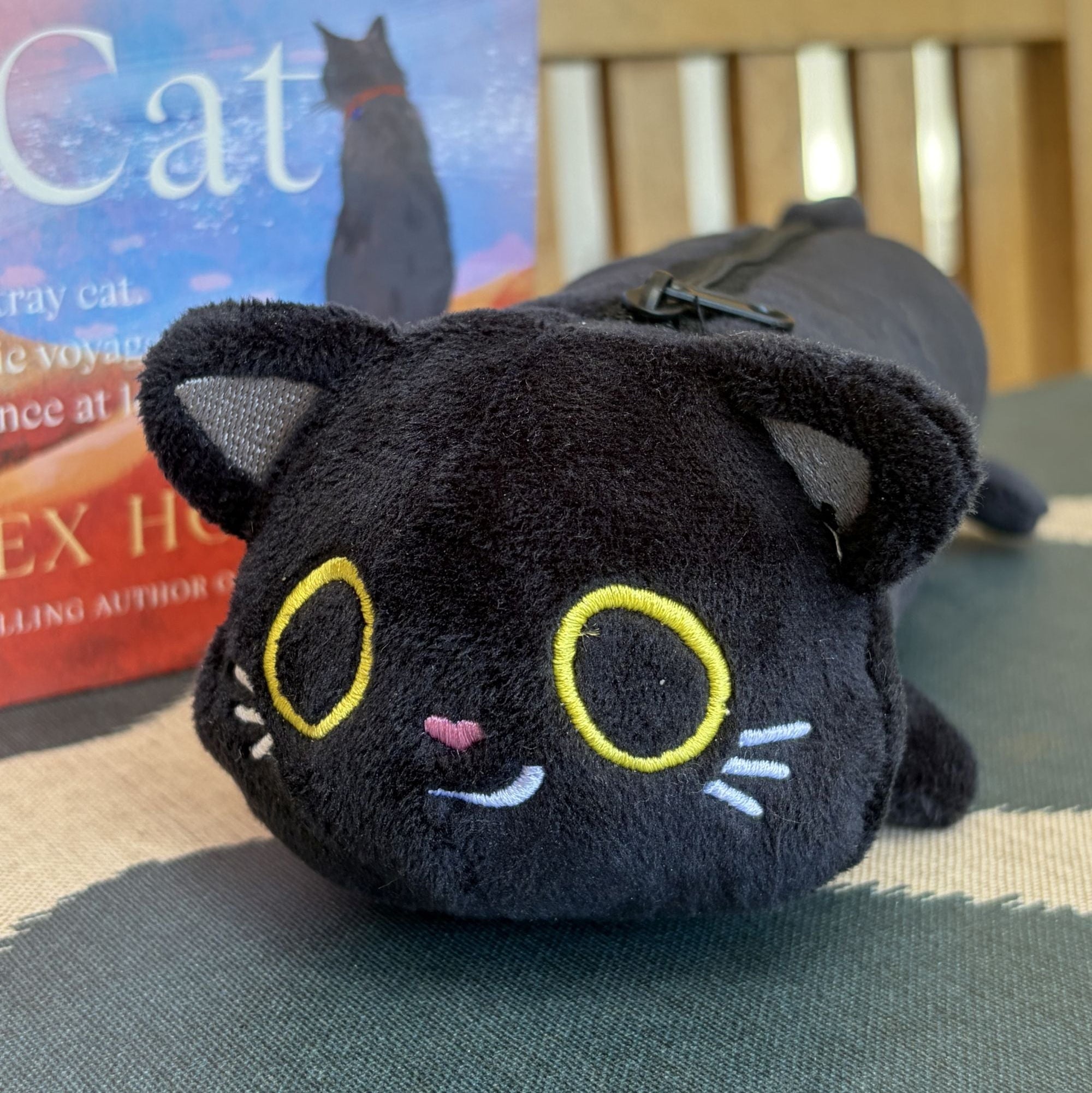 Black Cat Plush Pencil Case