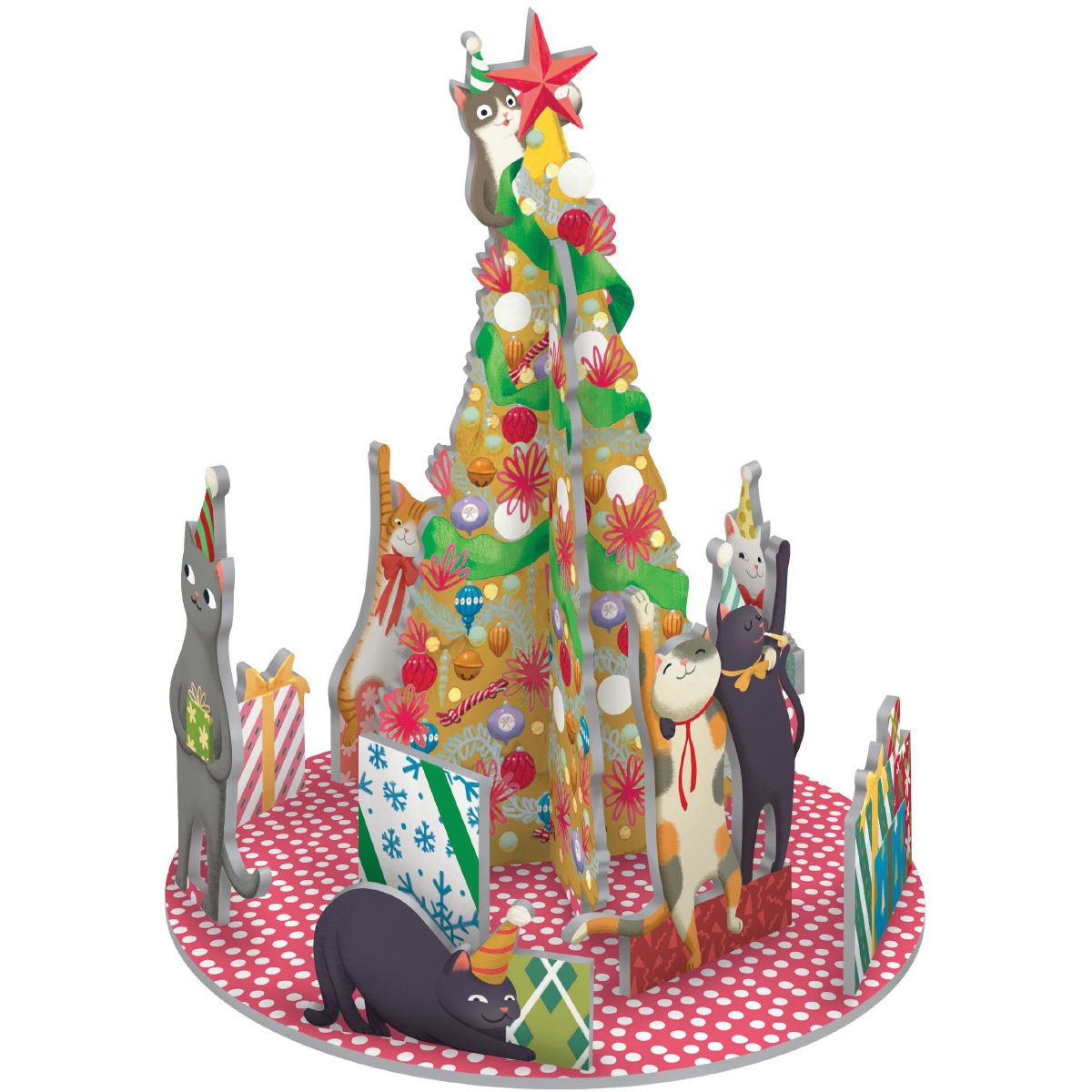 Feline Christmas Pop and Slot 3D Scene