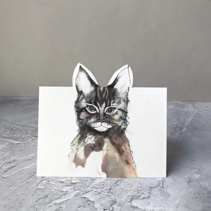 Pop-up Cat Greetings Card