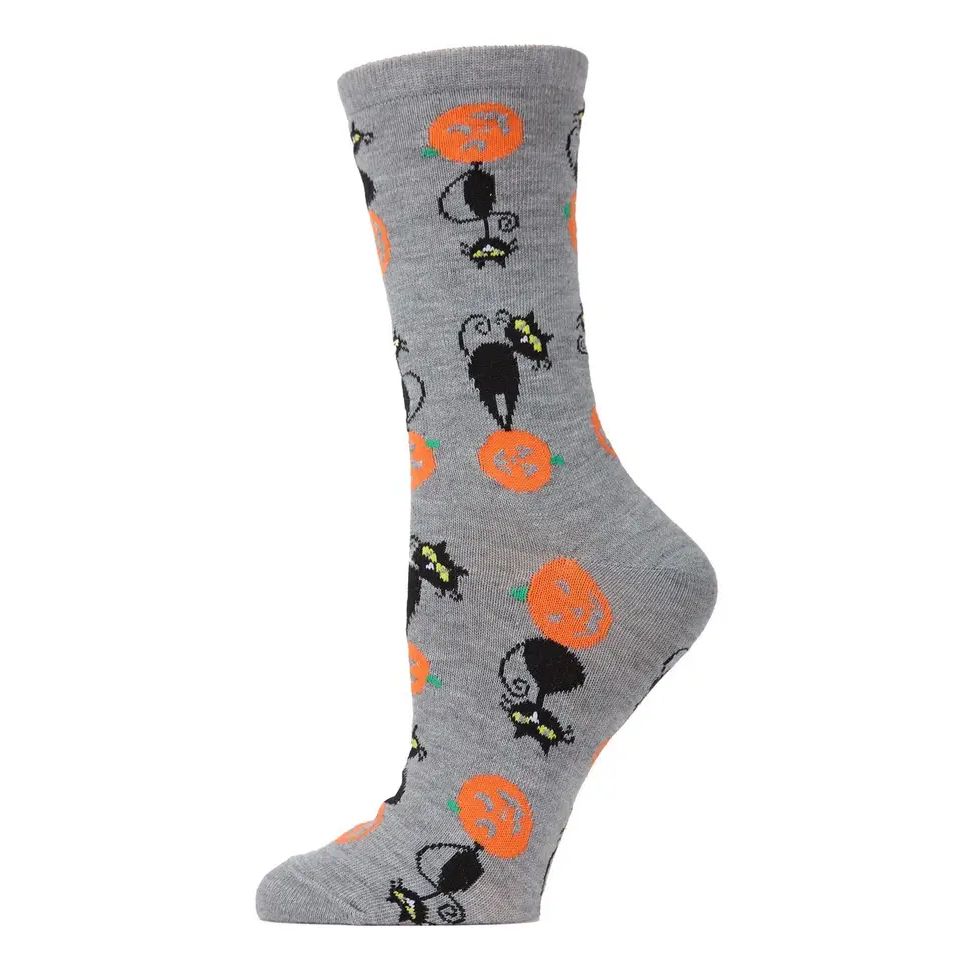 Pumpkin Cat Socks