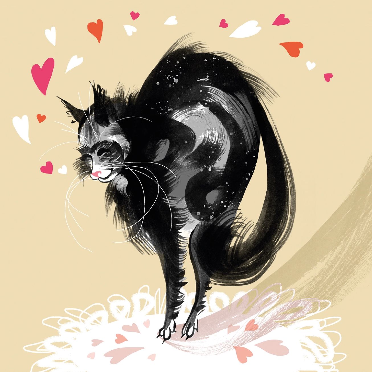 Purrfect Love Cat Greetings Card