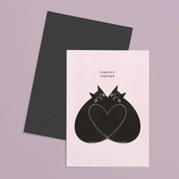 Purrfect Together Art Card