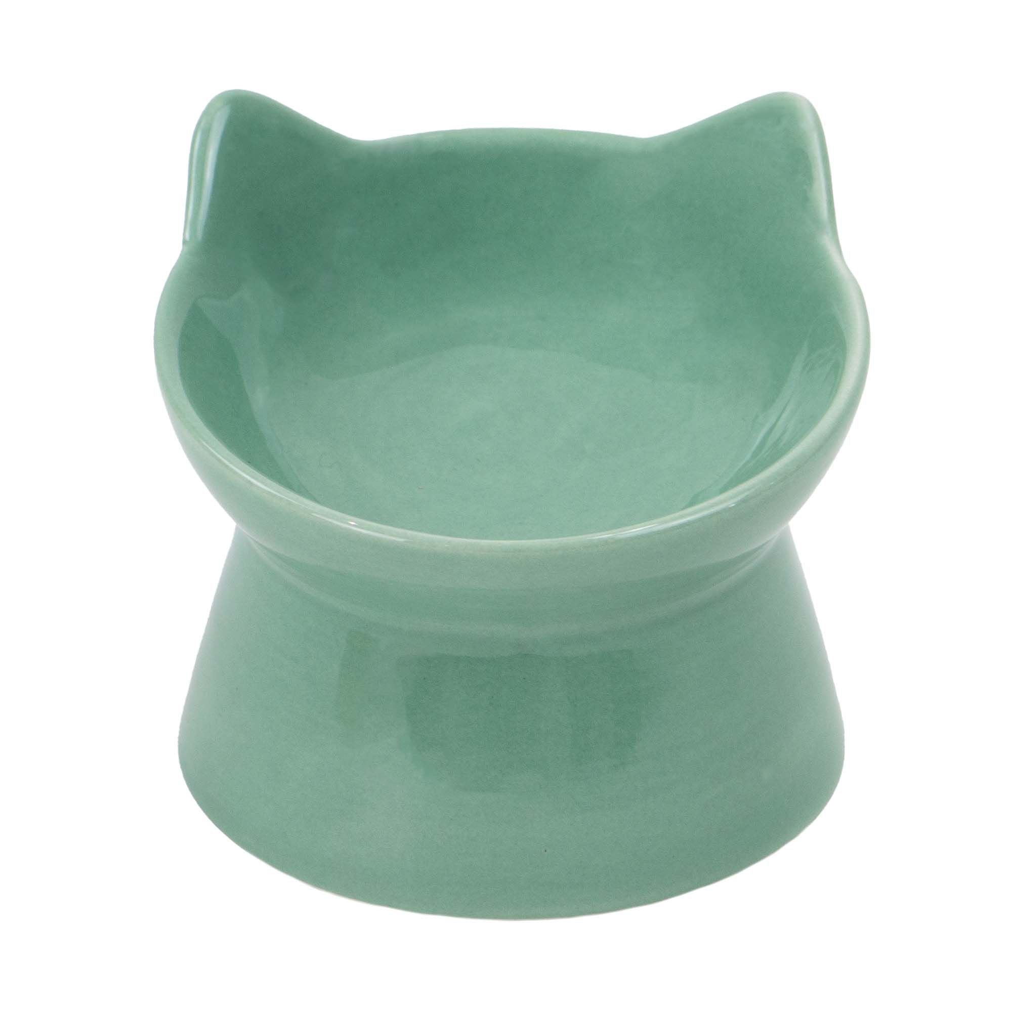 Raised Ceramic Cat Feeder