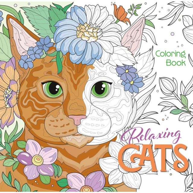 Relaxing Cats Colouring Book