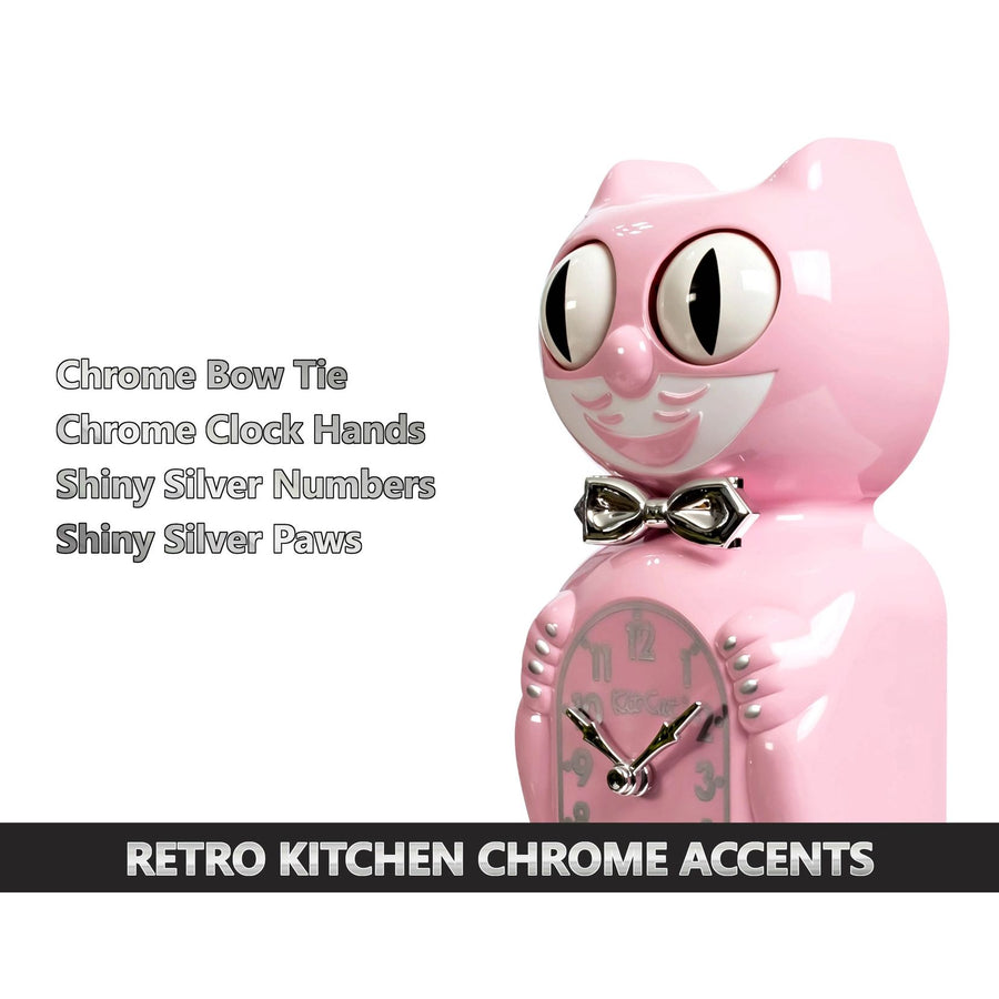 Retro Pink Kit Cat Klock