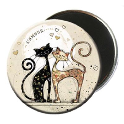 Black Kitty Fridge Magnet Love cats