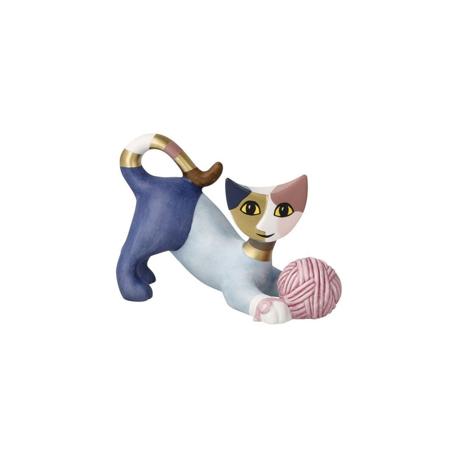 Rosina Wachtmeister Figurine Mini Cat with Yarn