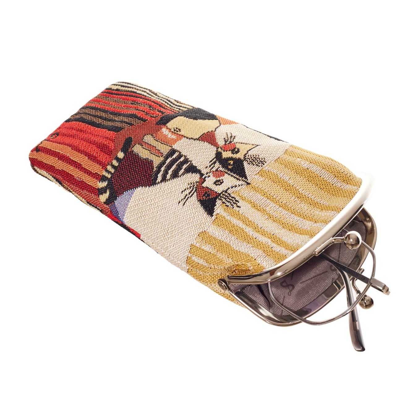 Rosina Wachtmeister Cat Tapestry Glasses Case
