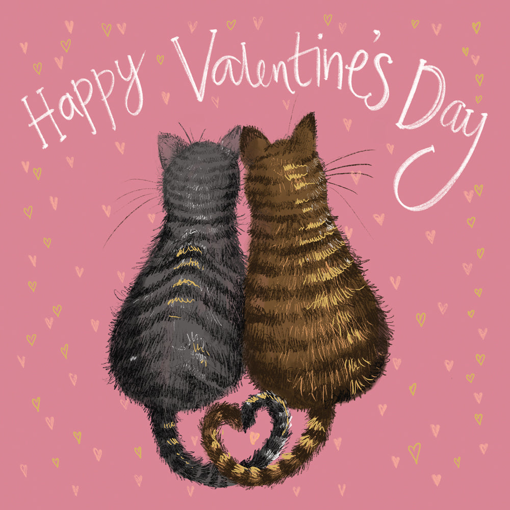 Valentine Cats Card, by Alex Clark
