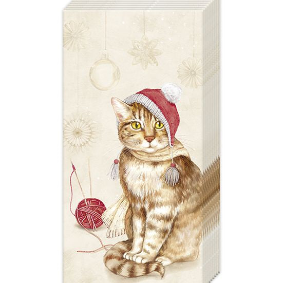 Santa Cat Festive Tissues, 4 Pack