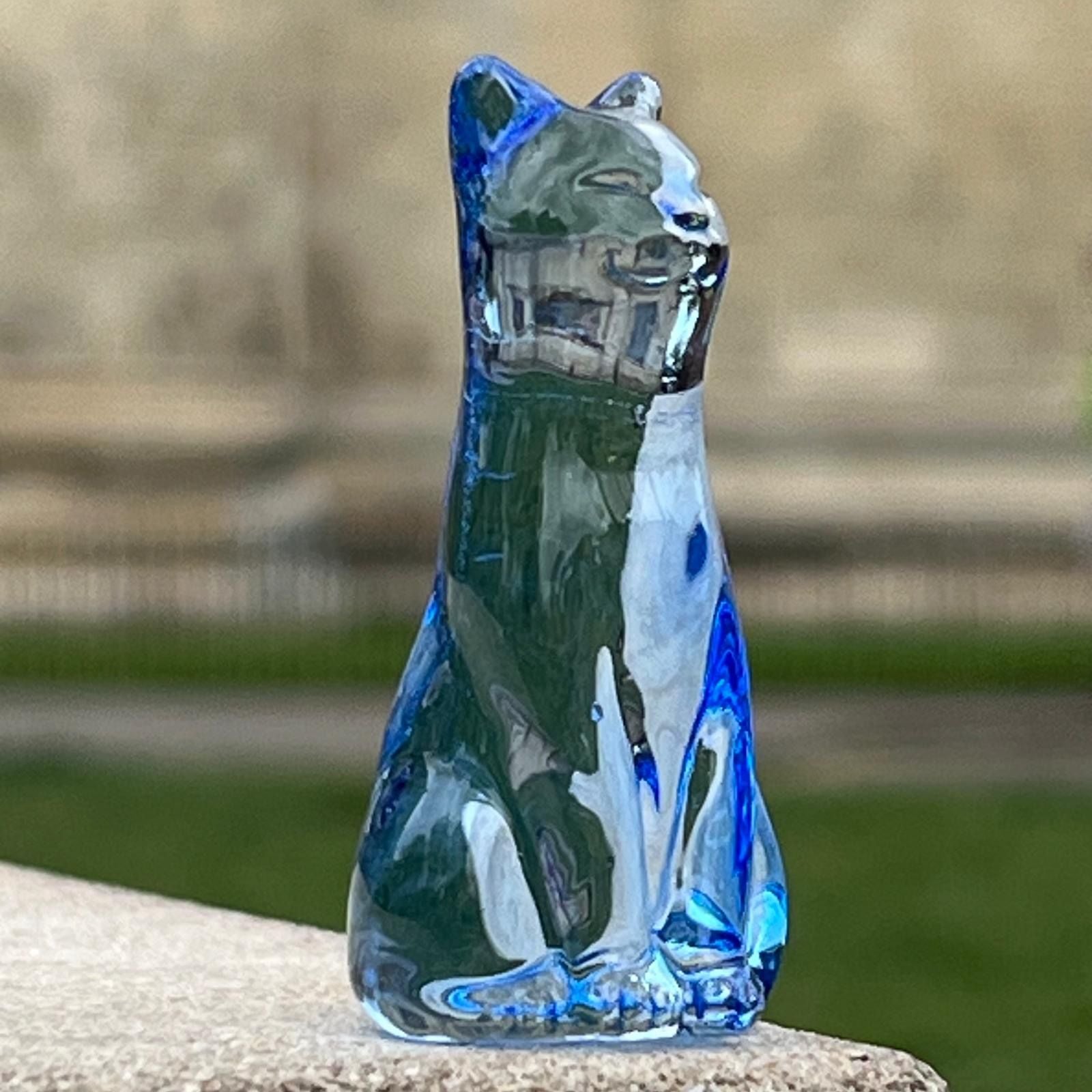 September Lucky Glass Cat