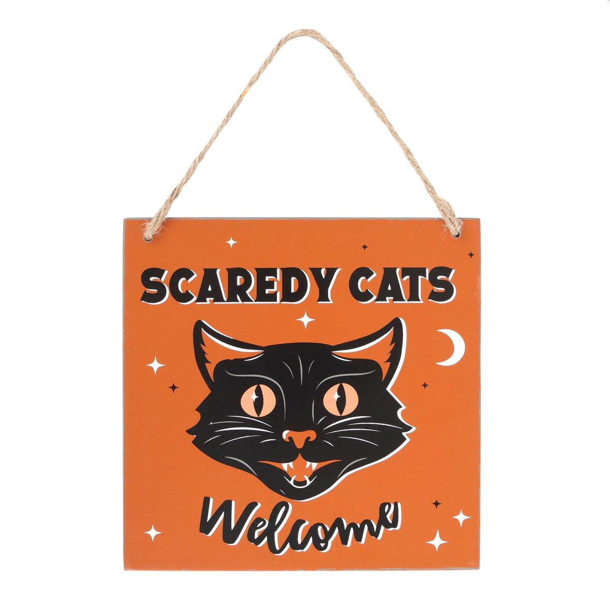 Scaredy Cats Welcome Sign