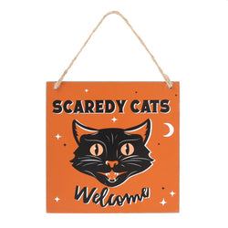 Scaredy Cats Welcome Sign