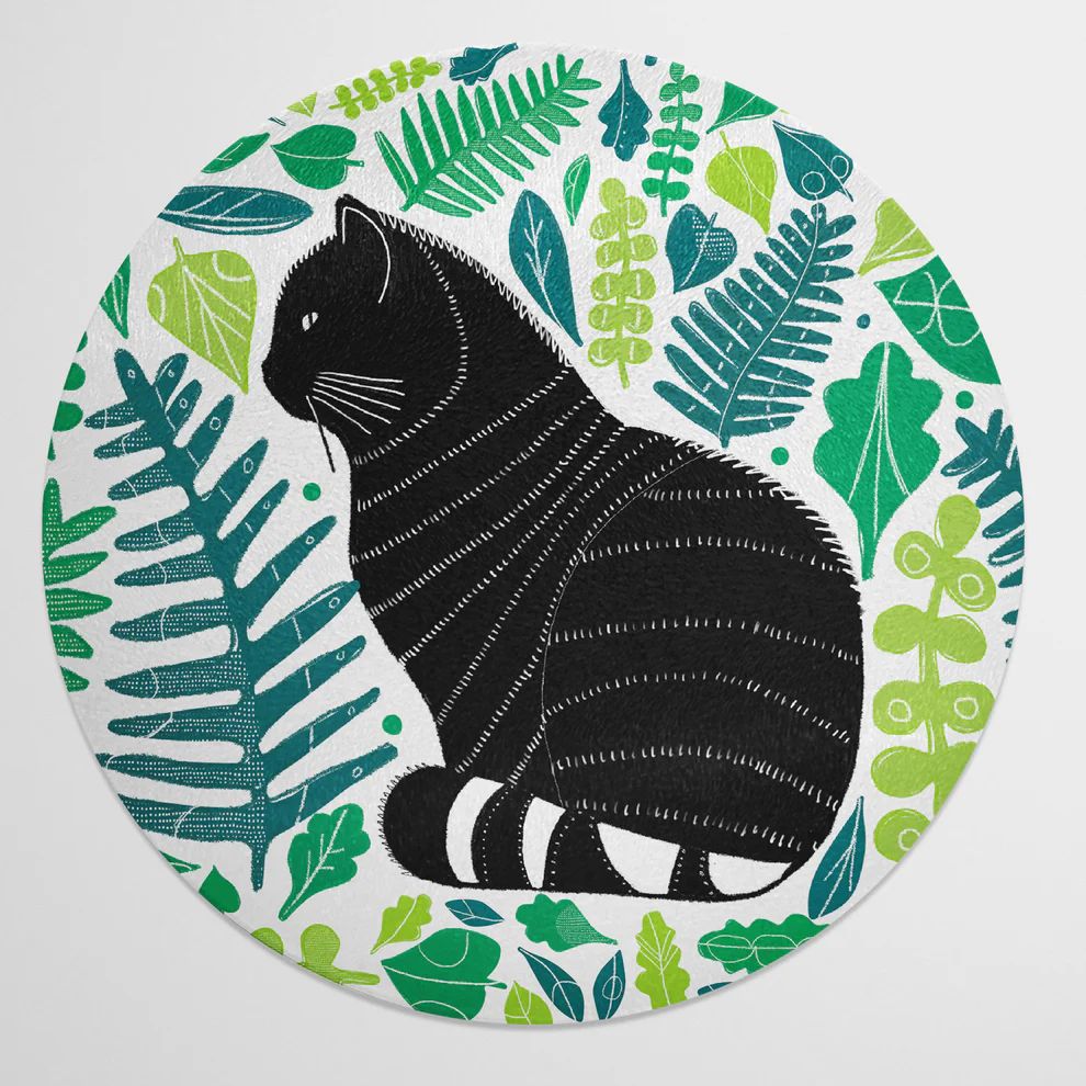 Scottish Wildcat Glass Trivet
