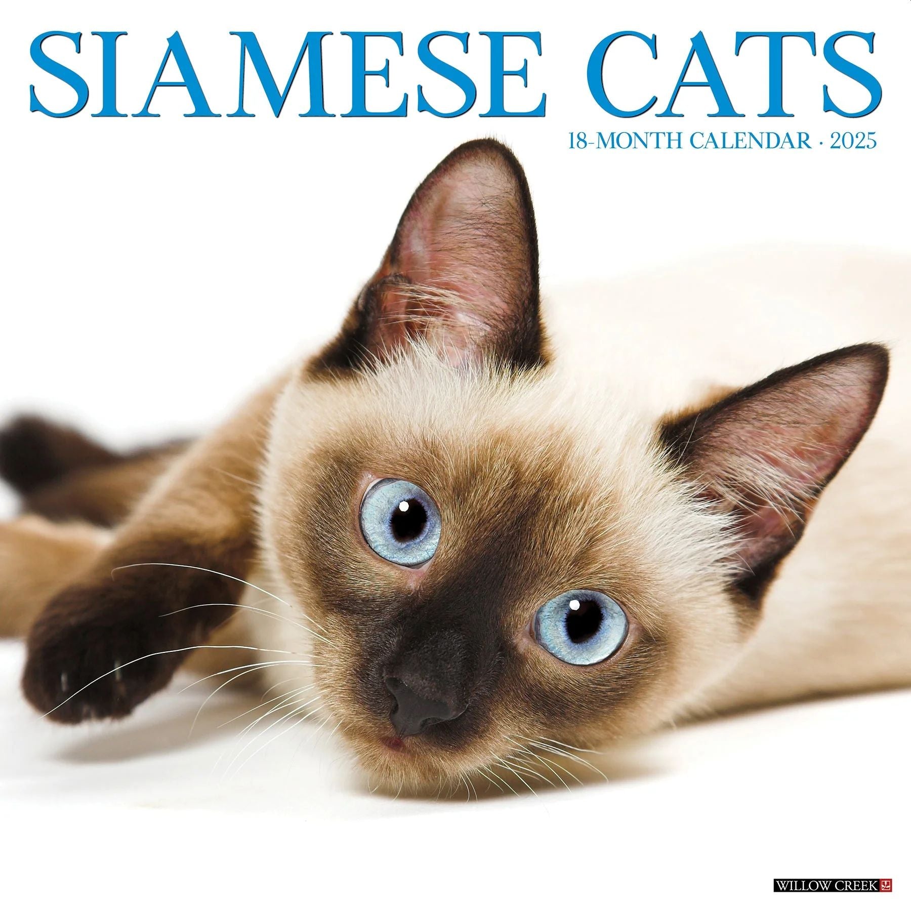 Siamese Cats 2025 Wall Calendar