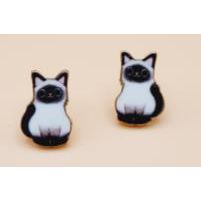 Cat Breed Enamel Earrings