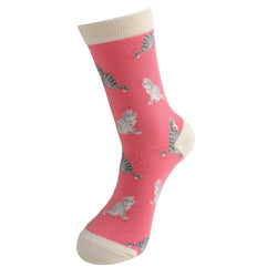Silver Tabby Cat Socks UK 4-7