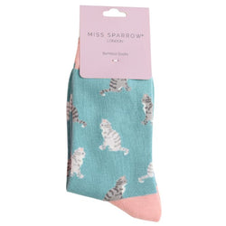 Silver Tabby Cat Socks UK 4-7