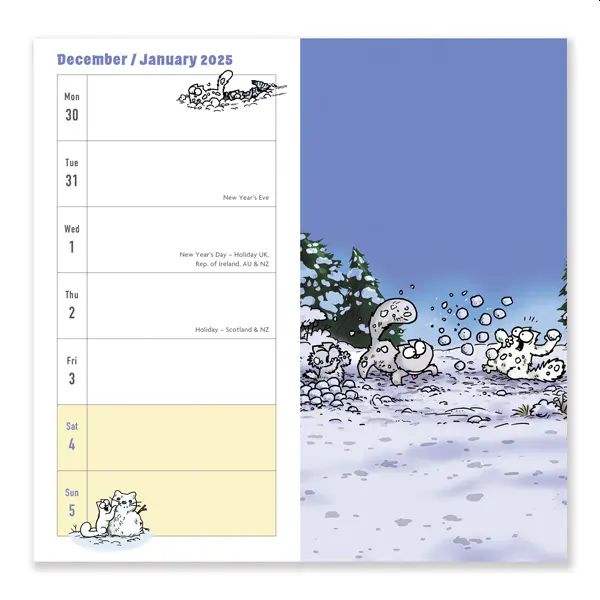 Simon's Cat 2025 Slim Diary