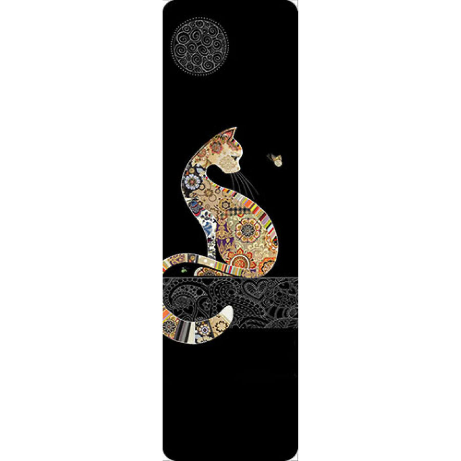 Marcador de joyas de gato dorado