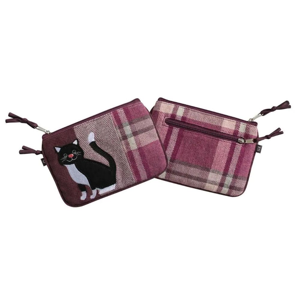 Sitting Kitty Tweed Purse