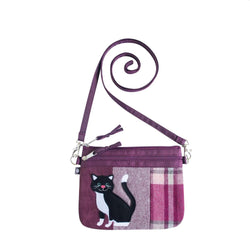 Sitting Kitty Tweed Sling Bag