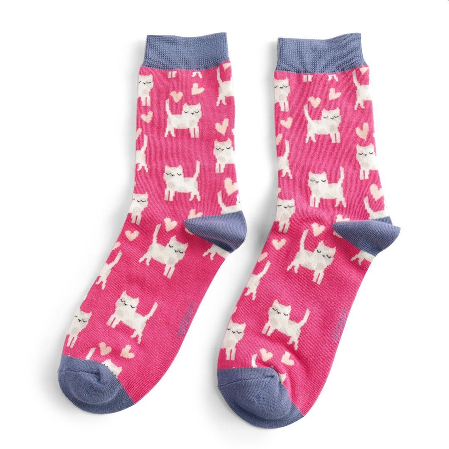 Sleepy Cats Socks UK 4-7