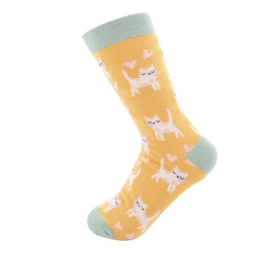 Sleepy Cats Socks UK 4-7