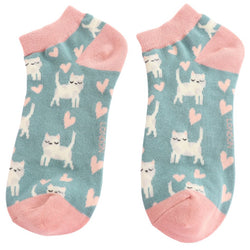 Sleepy Cats Trainer Socks 3-7