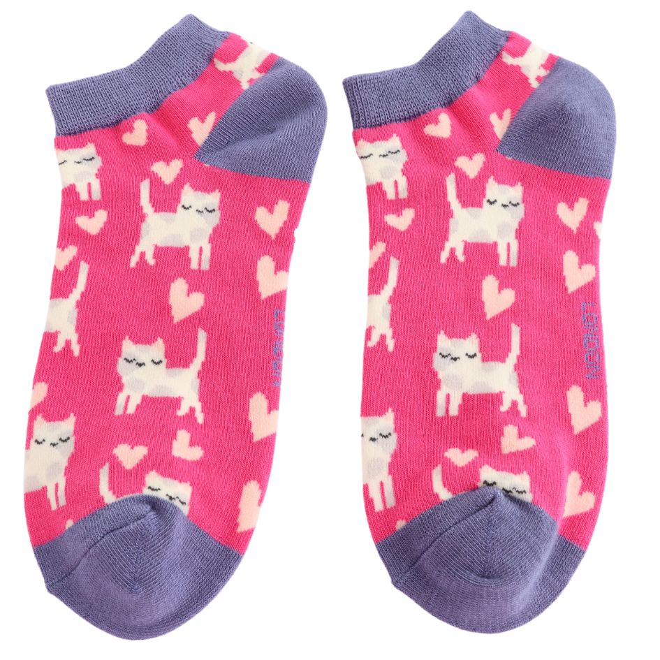 Sleepy Cats Trainer Socks 3-7