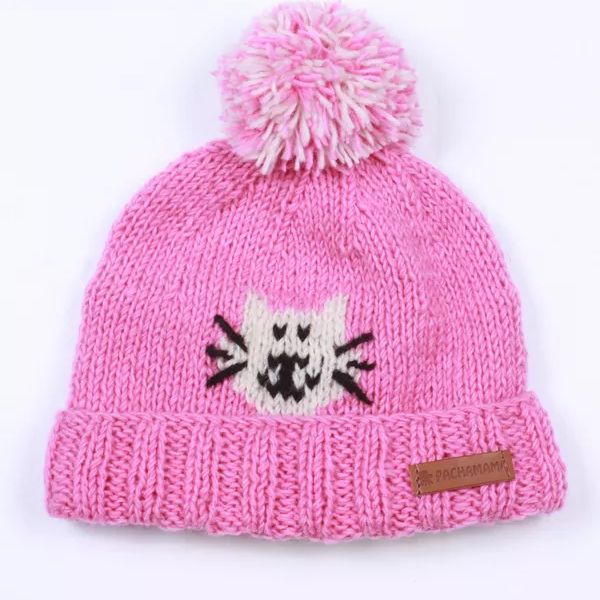 Smiley Cat Bobble Beanie