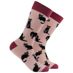 Lucky Black Cats Bamboo Socks, UK 4-8