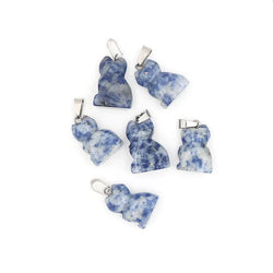 Sodalite Cat Bag Charm, The Lucky Cat Shop