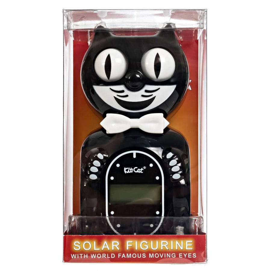 Black Kit Cat Alarm Klock