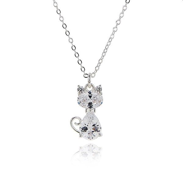 Crystal Cat Pendant