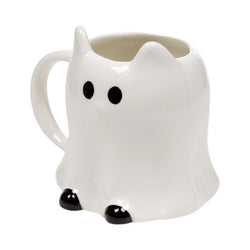 Spooky Cat Ghost Ceramic Shaped Mug