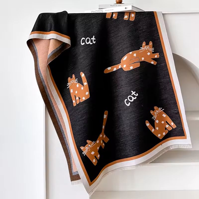 Ginger Spot the Cat Scarf