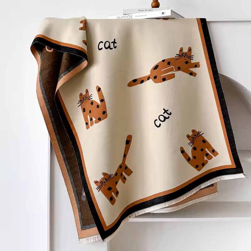 Ginger Spot the Cat Scarf