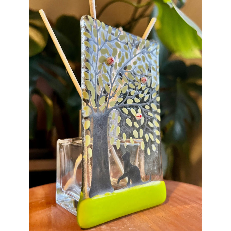 Spring Cat Glass Diffuser Bottle