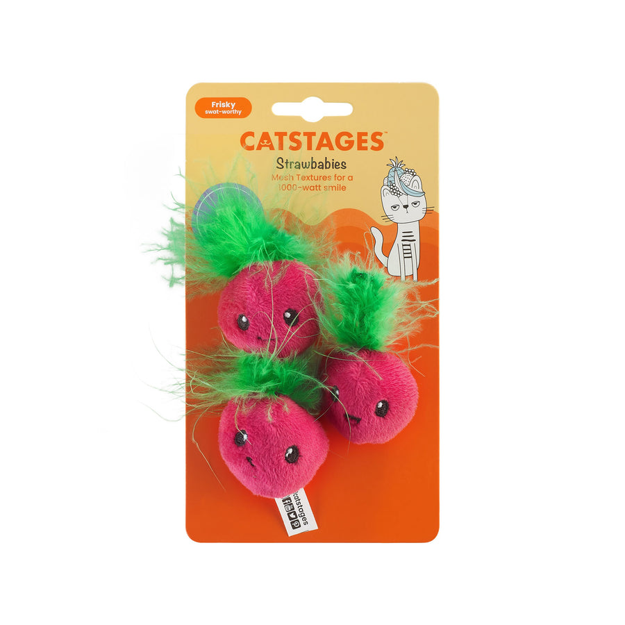 Strawbabies Dental Chew Cat Toy Trio