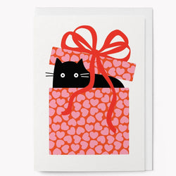 Surprise Cat Heart Box Graphic Card