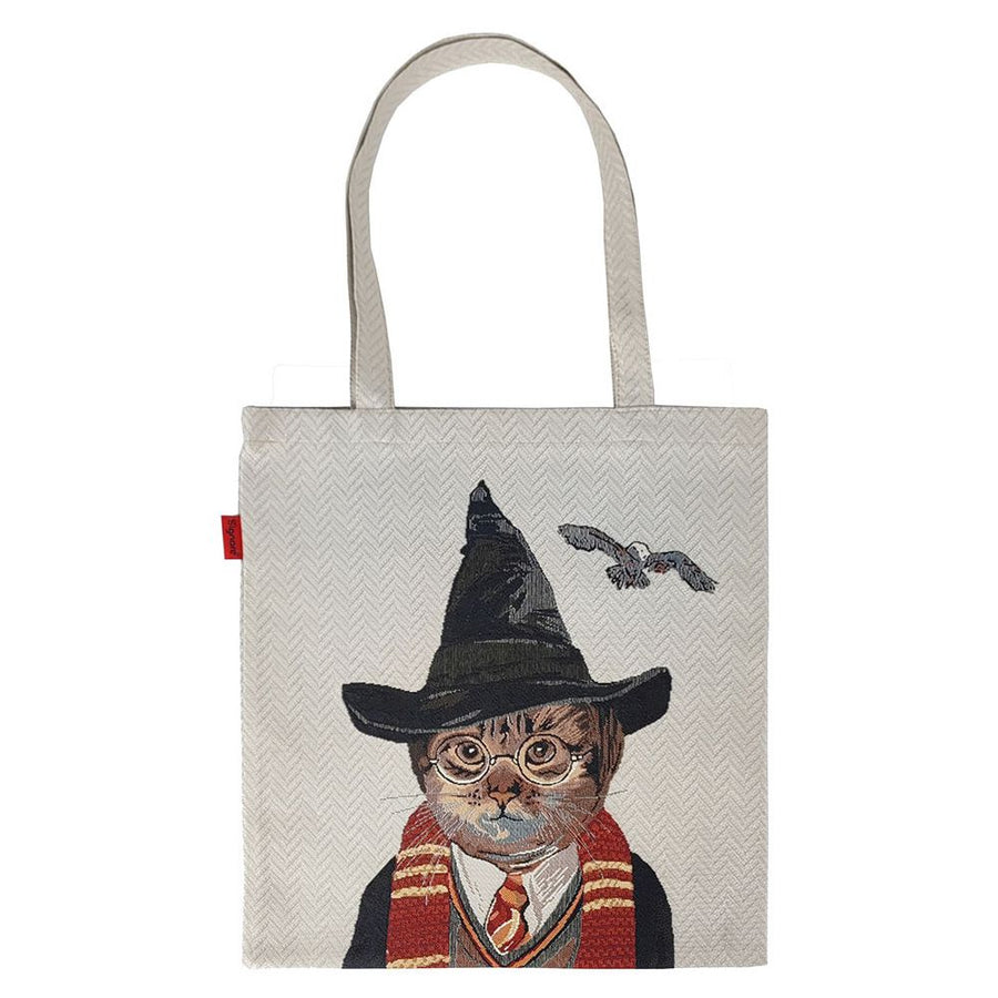 Magical Cat Tapestry Tote Bag