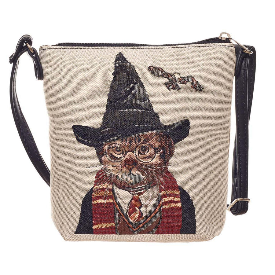 Magical Cat Tapestry Sling Bag
