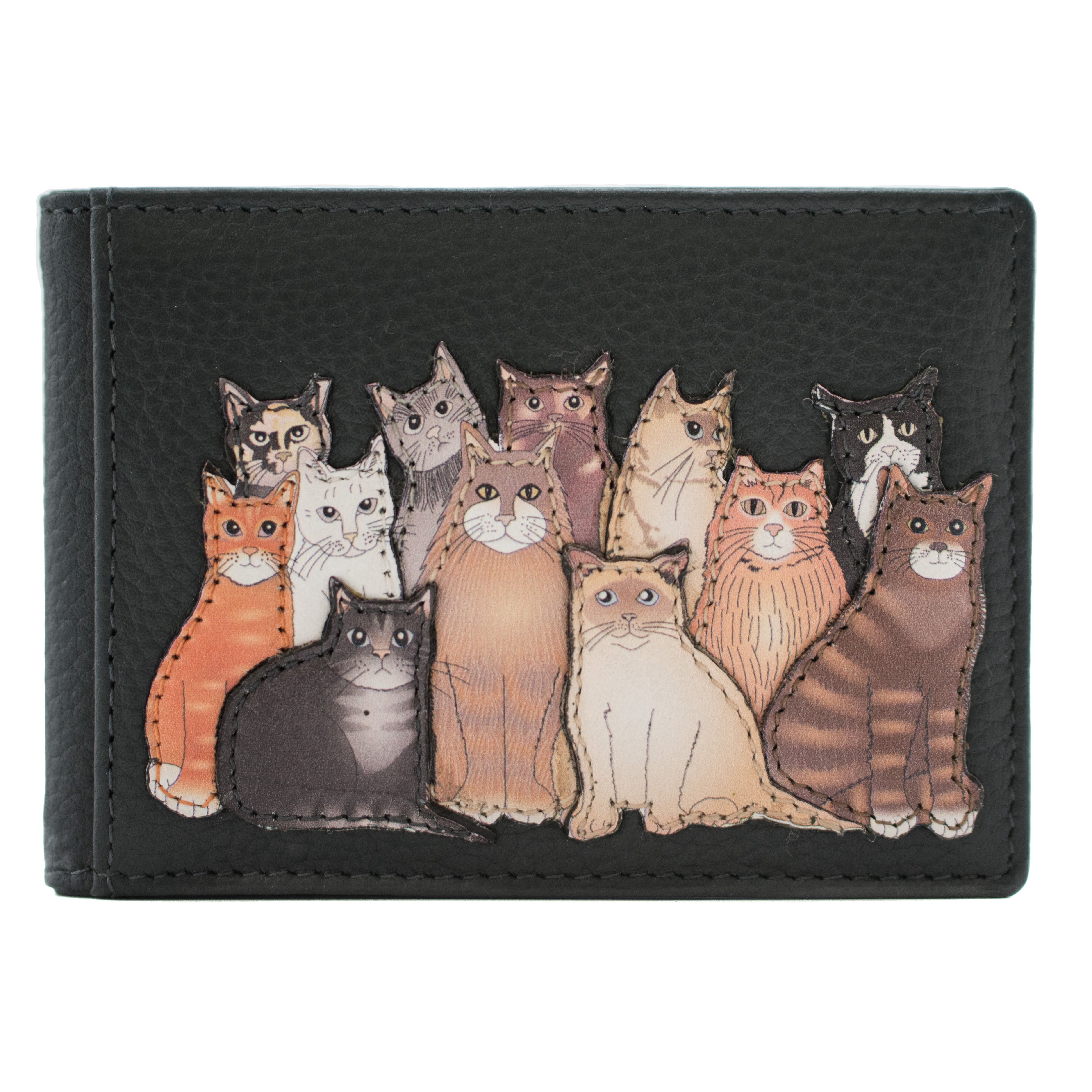 The Meowfia Leather ID & Card Holder